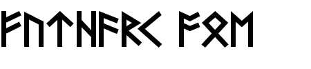 Schriftart Futhark AOE: Mehr Infos & Vorschau Generator TTF: Futhark AOE Schriftart