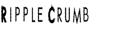 TTF: Ripple Crumb Schriftart