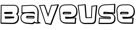 TTF: Baveuse Outlined Schriftart