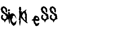 TTF: Sickness Schriftart