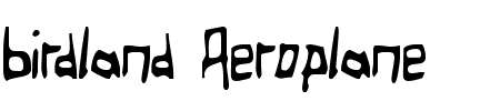 TTF: Birdland Aeroplane Font