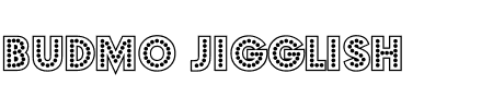 TTF: Budmo Jigglish Schriftart