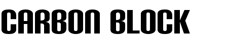 TTF: Carbon Block Font