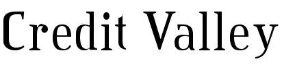 TTF: Credit Valley Font