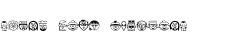 Schriftart South Park Dingbats: Mehr Infos & Vorschau Generator TTF: South Park Dingbats Schriftart