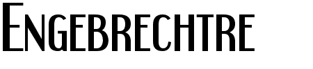 Schriftart Engebrechtre: Mehr Infos & Zeichen Übersicht TTF: Engebrechtre Schriftart