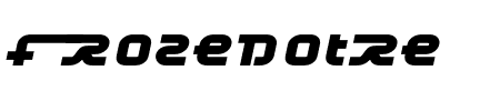 Font Frozedotre: Mehr Infos & Zeichen Übersicht TTF: Frozedotre Font