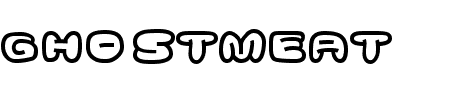 Schriftart Ghostmeat: Mehr Infos & Vorschau Generator TTF: Ghostmeat Schriftart