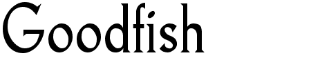 TTF: Goodfish Schrift