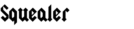 Schrift Squealer: Mehr Infos & Zeichen Übersicht TTF: Squealer Schrift