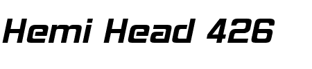 Font Hemi Head 426: Mehr Infos & Zeichen Übersicht TTF: Hemi Head 426 Font