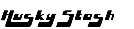 TTF: Husky Stash Schriftart