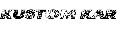 Schriftart Kustom Kar: Mehr Infos & Vorschau Generator TTF: Kustom Kar Schriftart