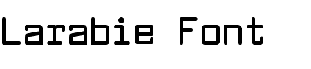 Schriftart Larabie Font: Mehr Infos & Vorschau Generator TTF: Larabie Font Schriftart