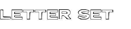 Schriftart Letter Set B: Mehr Infos & Vorschau Generator TTF: Letter Set B Schriftart