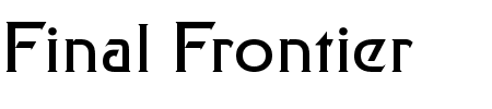 TTF: Final Frontier Font