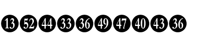 TTF: Numberpile Schriftart