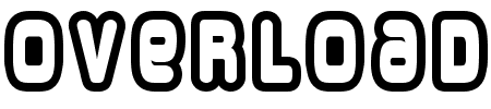 Font Overload Outlined: Mehr Infos & Zeichen Übersicht TTF: Overload Outlined Font