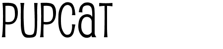 Schrift Pupcat: Mehr Infos & Zeichen Übersicht TTF: Pupcat Schrift