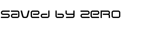 TTF: Saved by Zero Font