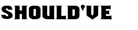 Schriftart Should've Known: Mehr Infos & Vorschau Generator TTF: Should've Known Schriftart