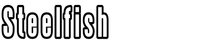 Schriftart Steelfish Outlined: Mehr Infos & Vorschau Generator TTF: Steelfish Outlined Schriftart