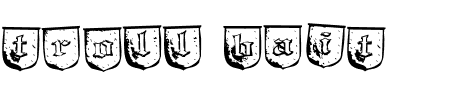 Schriftart Troll Bait: Mehr Infos & Vorschau Generator TTF: Troll Bait Schriftart