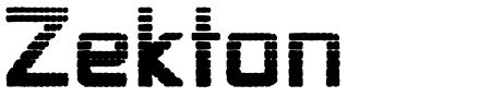 TTF: Zekton Dots Font