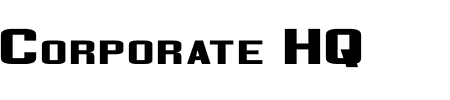 Font Corporate HQ: Mehr Infos & Zeichen Übersicht TTF: Corporate HQ Font