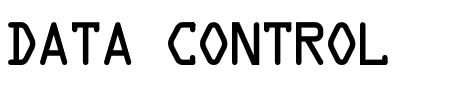 Font Data Control: Mehr Infos & Zeichen Übersicht TTF: Data Control Font