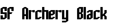 Schriftart SF Archery Black: Mehr Infos & Vorschau Generator TTF: SF Archery Black Schriftart