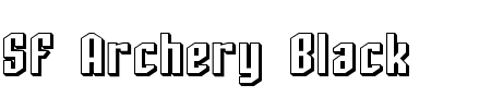 TTF: SF Archery Black Shaded Font