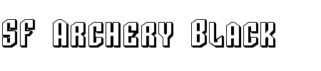 Schriftart SF Archery Black SC Shaded: Mehr Infos & Vorschau Generator TTF: SF Archery Black SC Shaded Schriftart