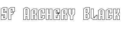 Schriftart SF Archery Black SC Outline: Mehr Infos & Vorschau Generator TTF: SF Archery Black SC Outline Schriftart