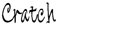 TTF: Cratch Schriftart