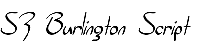 TTF: SF Burlington Script Font