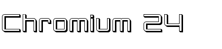 TTF: SF Chromium 24 Schriftart