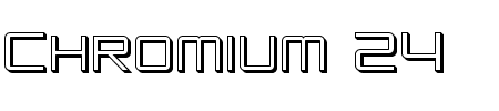 TTF: SF Chromium 24 SC Schriftart