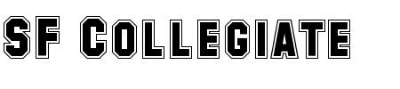 Schriftart SF Collegiate: Mehr Infos & Vorschau Generator TTF: SF Collegiate Schriftart