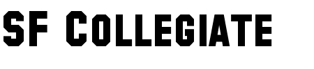 Schriftart SF Collegiate Solid: Mehr Infos & Vorschau Generator TTF: SF Collegiate Solid Schriftart