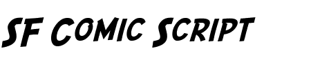 Schriftart SF Comic Script: Mehr Infos & Vorschau Generator TTF: SF Comic Script Schriftart