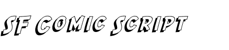 TTF: SF Comic Script Shaded Font