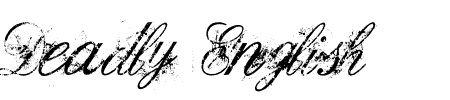 Schriftart Deadly English: Mehr Infos & Zeichen Übersicht TTF: Deadly English Schriftart