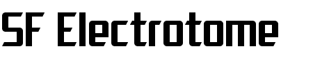 TTF: SF Electrotome Schriftart