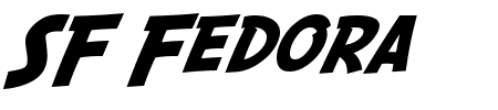 Schriftart SF Fedora: Mehr Infos & Vorschau Generator TTF: SF Fedora Schriftart