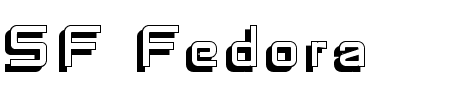Schriftart SF Fedora Titles Shadow: Mehr Infos & Vorschau Generator TTF: SF Fedora Titles Shadow Schriftart