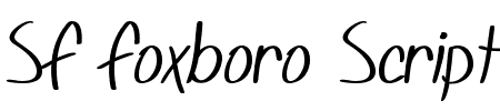 Schriftart SF Foxboro Script: Mehr Infos & Vorschau Generator TTF: SF Foxboro Script Schriftart