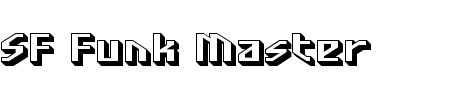 Schriftart SF Funk Master: Mehr Infos & Vorschau Generator TTF: SF Funk Master Schriftart