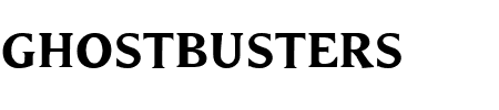 TTF: Ghostbusters Font
