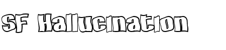 Schriftart SF Hallucination Outline: Mehr Infos & Vorschau Generator TTF: SF Hallucination Outline Schriftart